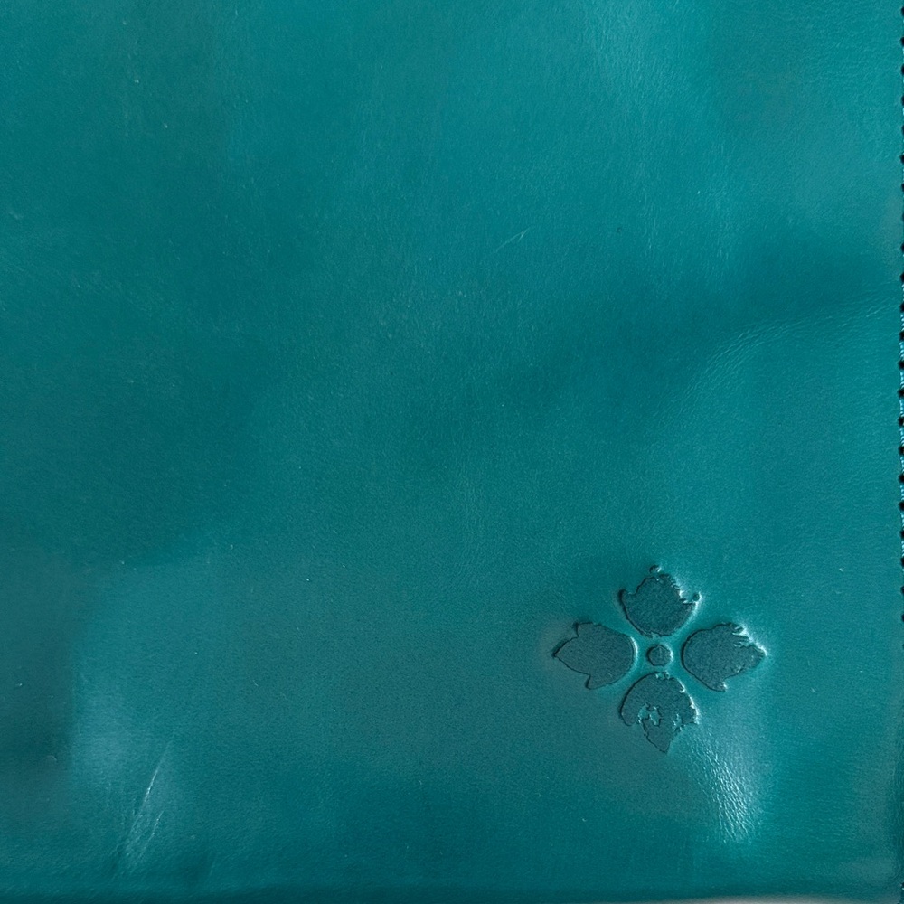 Patricia Nash Ava MediumTote Gorgeous Teal Leather NWT - Picture 6 of 9